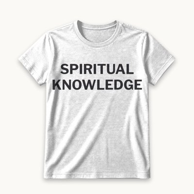 Spiritual Knowledge tee — product photography