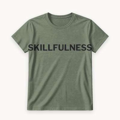 Skillfulness tee — product photography