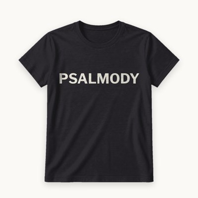 Psalmody tee — product photography