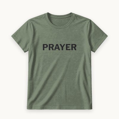 Prayer tee — product photography
