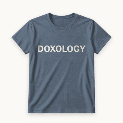 Doxology tee — product photography