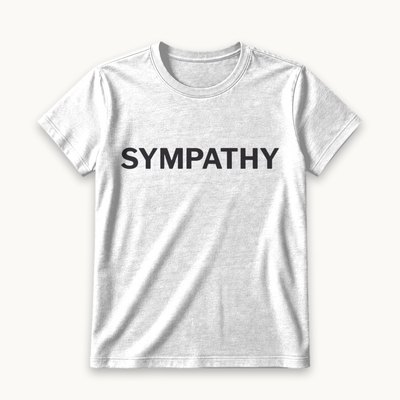 Sympathy tee — product photography