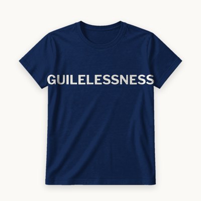 Guilelessness tee — product photography