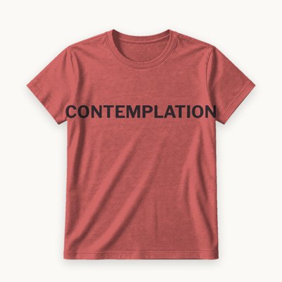 Contemplation tee — product photography