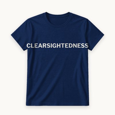 Clearsightedness tee — product photography