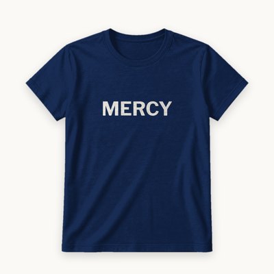 Mercy tee — product photography