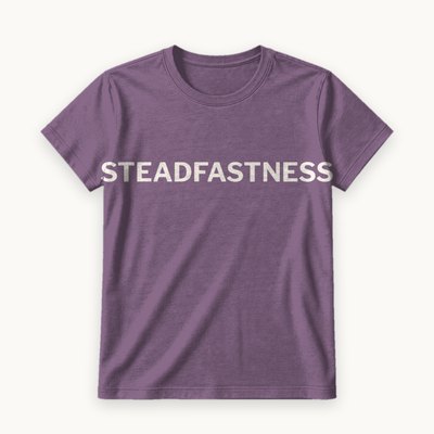 Steadfastness tee — product photography