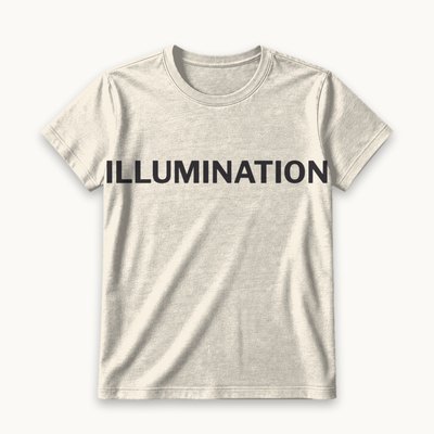 Illumination tee — product photography