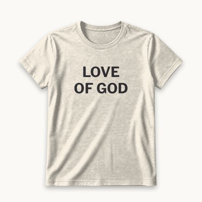 Love of God tee — product photography