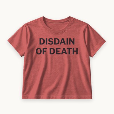 Disdain of Death tee — product photography