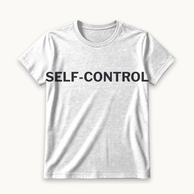 Self-Control tee — product photography
