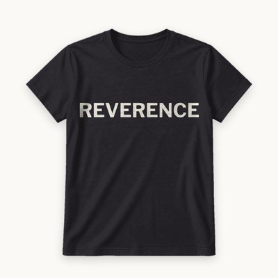 Reverence tee — product photography