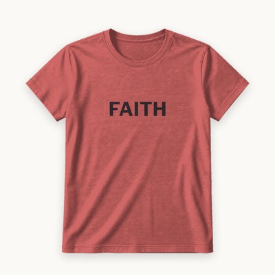 Faith tee — product photography