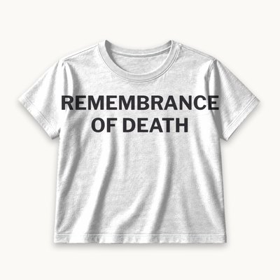 Remembrance of Death tee — product photography