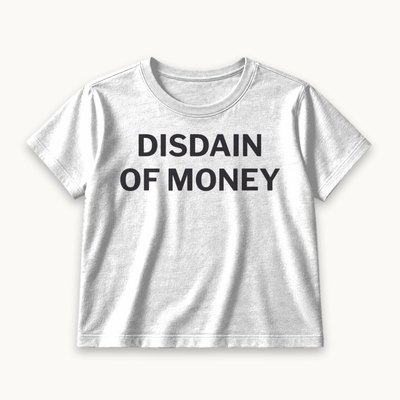Disdain of Money tee — product photography