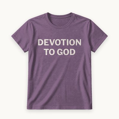 Devotion to God tee — product photography