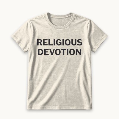 Religious Devotion tee — product photography