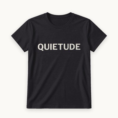 Quietude tee — product photography