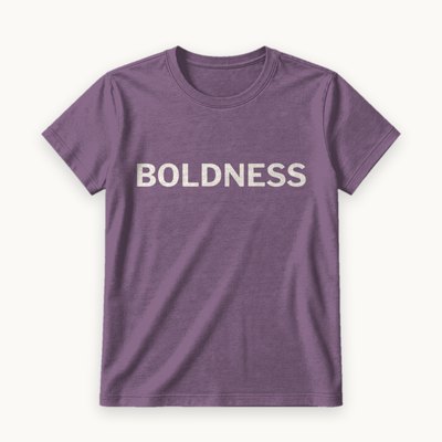 Boldness tee — product photography