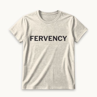 Fervency tee — product photography